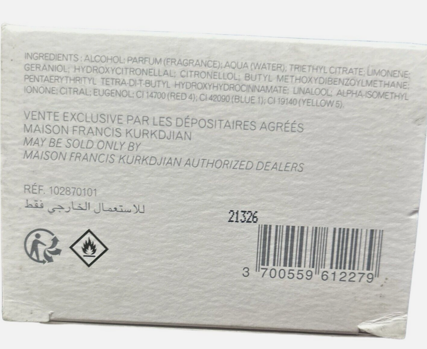 Maison Francis Kurkdjian A La Rose 6.8oz /200 ML Women's EDP -New Unsealed