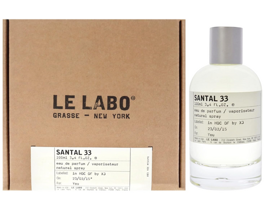 Le Labo Santal 33 3.4 Oz Unisex Eau de Parfum Spray - New Unsealed Box
