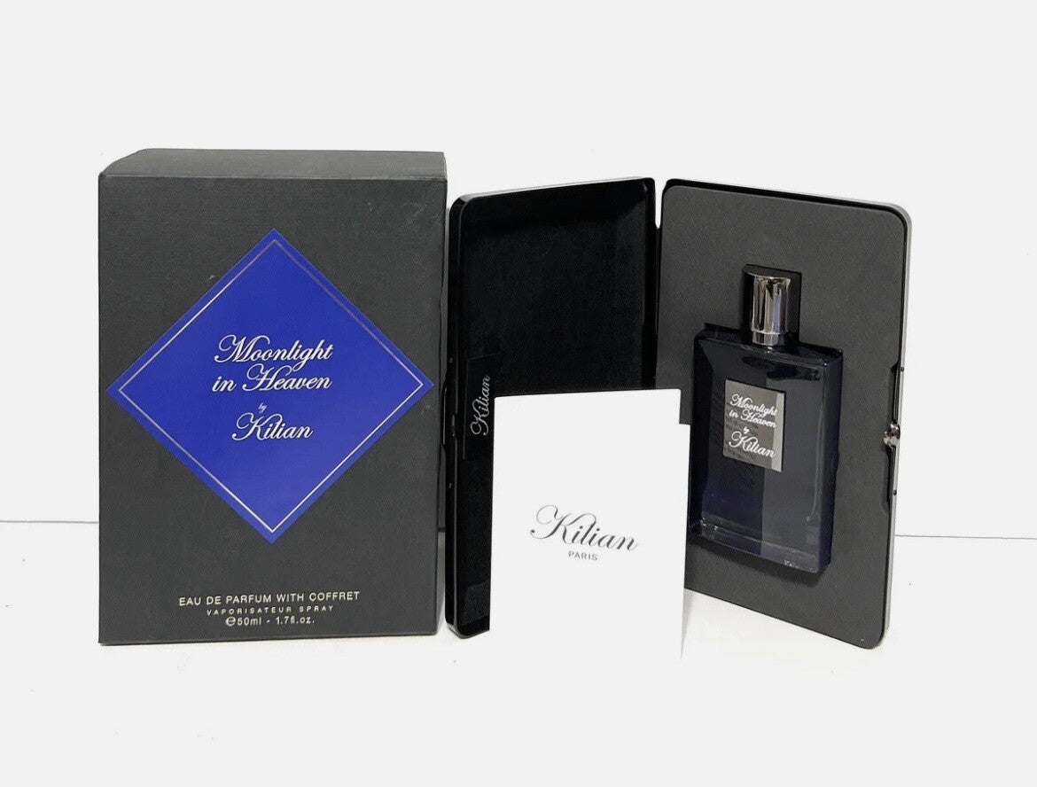 Kilian Moonlight In Heaven Eau De Parfum 1.7 Refillable & Clutch - NEW In Box