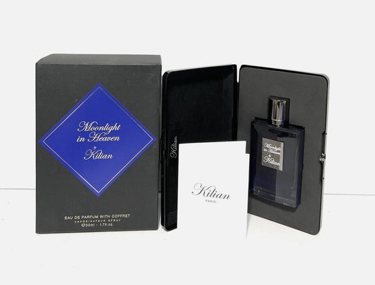 Kilian Moonlight In Heaven Eau De Parfum 1.7 Refillable & Clutch - NEW In Box